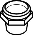 Sight glass socket, SGP 3/4 RX, 3/4 in, NPT - C/N 014L0005 sight-glass-socket-sgp-3-4-rx-3-4-in-npt-c-n-014l0005