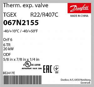 VAN TIẾT LƯU DANFOSS TEGX 6 - C/N 067N2155 van-tiet-luu-danfoss-tegx-6-c-n-067n2155