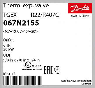 VAN TIẾT LƯU DANFOSS TEGX 6 - C/N 067N2155 van-tiet-luu-danfoss-tegx-6-c-n-067n2155